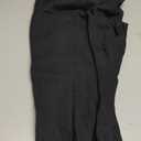 Xiaoxuemeng Womens Baggy Wide Leg Pants Casual Elastic Waisted Palazzo Harem Pants with Pockets (Black) XS