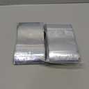 200 Pack Mylar Bags with Window for Food Storage and Resealable for Small Business Packaging Bag Supplies Great for Party Favor Food Storage (Silver, 5x8Inches)
