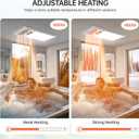 VallisCo Bathroom Fan with Light and 1800W Heater, 160 CFM Ventilation, Remote Control,Quiet Exhaust, 4-in-1 Design for Heating, Lighting, Ventilation & Air Circulation for Comfort in Any Season