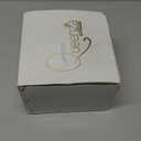 Queenza Marble Coasters for Drinks, Natural Stone Coasters Set for Coffee Table, Bar, Dining & Home Decor, Set of 6 Sleek 3.5-Inch, 5 mm Thick Tiles with Metal Holder, Polished from Both Sides