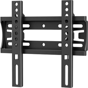 IWOBOARD 32 40 42 inch Fixed TV Monitor Wall Mount for LED LCD TVs & Monitor, Low Profile Small RV TV Mount, Easy Slim Flat Wall Bracket, Max VESA 200x200mm, 66lbs, Single Stud, Fit 19 24 42 inch