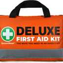 SuccorWare 380 Pieces Deluxe First Aid Kit Compact Trauma Medical Kits with Assorted Bandages, Instant Cold Pack, Emergency Blanket for Home, Travel, Camping, Vehicle, Emergency Kits(Orange)