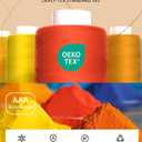 96Pcs Professional Sewing Thread Kit, 48 Colors 400 Yards/Spool, [Top Durability with 4-Ply Tight-Twist] AAA-Grade Polyester Thread with Prewound Bobbins, Sewing Thread for Hand & Machine Sewing