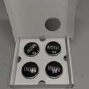 4PCS Car Wheel Center Cap 54mm Black Compatible with MINI Wheel Center Covers (MN)