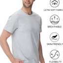 wirarpa Men's Cotton Undershirts Tee Short Sleeve Crew Neck Classic T-Shirt for Men 2 Pack (White, L)
