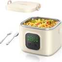 Cordless Electric Lunch Box for Adults & Kids - 14000mAh Battery Powered, Self Heating Food Warmer with Type-C Rechargeable, 27oz/800ml Portable Heated Lunch Box for Office, School, Camping