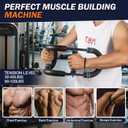 30-120lb Twister Arm Trainer,Adjustable Arm Chest Exerciser with 4 Resistance Springs for Men & Women Upper Body Workout,Detachable Power Twist Home Fitness Equipment