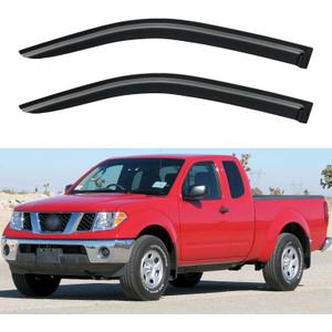 Window Visors Rain Guards for 2005-2020 Nissan Frontier King Cab, Out-Channel Window Vent Wind Deflectors Visors Shades for 05-20 Frontier Extended Cab, 2PCS