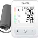 Beurer Auto 400 Upper Arm Blood Pressure Monitor, Universal Cuff for Standard to Large Arms, Accurate Blood Pressure Machine with Color Coded Results and Irregular Heartbeat Detection (White)