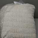 Blissful Diary Reading Pillow, Backrest Pillow with Shredded Memory Foam for Adult & Children, Designed for Bed and Couch Sitting Up, Includes Arms, Pockets and Washable Cover, Off White