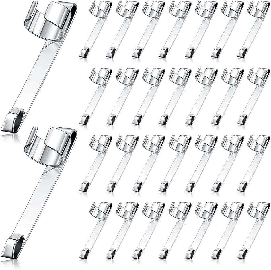 Metal Pencil Clips Slide on Pencil Pocket Clips Snap in, Pencil Holder Clip Metal Hangable Portable Pencil Clips, 60 Pcs
