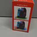 Switch Joycon Charger for SW 1&2 Model, 2-in-1 Charging Dock for Nintendo Switch 2025/OLED/Original Joycons, Fast Charger Station with 9 RGB Modes, for Joy-Con 2/1 Accessories, 6.2/7.9 inch (Black)