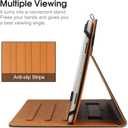 9"-10.5" Inch Universal Tablet Case, Protective Cover Stand Folio Case for 9 10 10.5 Inch Android Touchscreen Tablet, with Adjustable Fixing Silicon Band,Black