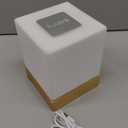 LuvLink Cube Friendship Lamp v2 Extended WiFi Range - Bluetooth Setup - Wood & Glass Design (Single, Natural)