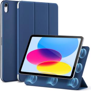 ESR for iPad(A16) 11th/10th Generation Case(2025/2022,10.9 Inch), Convenient Magnetic Attachment, Two-Way Trifold Stand, Lightweight Protection, Auto Sleep/Wake, Rebound Series, Blue