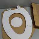 Bemis 1500EC 390 Lift-Off Wood Elongated Toilet Seat, Cotton White (Pack of 1)