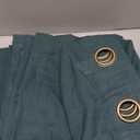 KOUFALL Hunter Forest Green Curtains for Bedroom,Sheer Linen Curtains for Living Room 63 Inch Length,Dark Pine (36"W x 63"L (Pack of 2))