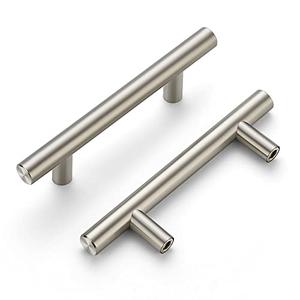 Ravinte 5 Pack | 5'' Cabinet Pulls Satin Nickel Stainless Steel Kitchen Drawer Pulls Cupboard Pulls Brushed Nickel Cabinet Handles 5”Length with 3” Hole Center + Two wall Light Switches