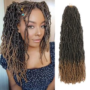 16 Inch Faux Locs Crochet Hair 7 Packs Soft Locs Crochet Hair Extensions for Women Daily Use Ombre Color T27