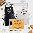 Mr & Mrs Aprons with Pocket Cutting Board Gifts Set for Couples 2026, And So Together They Built a Life They Loved, Bridal Shower, Engagement, Housewarming Gifts