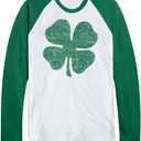 Tipsy Elves St. Patrick's Day Long-Sleeved Shirts for Women (White, L)