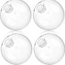 Retisee 4 Pcs Glass Globe Replacement for G9 Bulb Lighting Replacement Glass Lampshade 4 Inch Light Bulb Cover Light Fixtures, 0.8 Inch Fitter (Transparent)