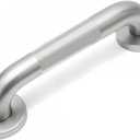 12 Inch Shower Grab Bars for Seniors 1.25'' Brushed Nickel Stainless Steel Grab Bar for Bathroom, Non Slip Knurled Safety Handrail for Bathtub Toilet Wall, Gifts for Elderly and Handicapped