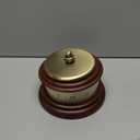 Presentime & Co. Louis XVI Mantel Clock, Desk & Shelf Clock, Retro Tabletop Clock for Living Room, Bedroom, Shelf Decoration, Fireplace, Farmhouse Decor, Walnut Brown Finish.