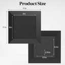 8" x 8" Chimney Cleanout Door, Replacement Fireplace Doors for Indoor Outdoor Wall Chimney, Secure Closing Clasp, Black