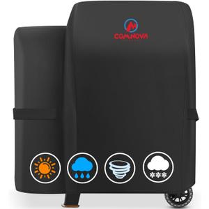 Comnova Grill Cover for Pit Boss Lexington - 600D Wood Pellet Smoker Cover for Pitboss Waterproof & Heavy Duty, Premium Pellet Cover for Pit Boss Lexington 500, Lexington 540, Pro 600 and Tailgater