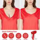 2 x Fine Stitch Gun for Clothes, Stitch Gun Quick Clothing Fixer with 2 Needles & 5000 Micro Fasteners(2500 Black & 2500 White),Tagging Gun, Hemming Gun Red