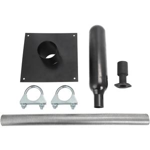 Generator Exhaust Extension Silencer Kit With Insulated Through-Wall Mounting Plate, Generator Exhaust Extended Muffler Kit For Generators Reduces Noise And Heat Transfer