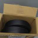 GICOOL 8" x 2" Solid Rubber Flat-Free Tire and wheel, with Ball Bearings and 1/2 Axle Bore Hole, 2" Offset Hub, For Hand Truck Dolly Trolley Garden Wagon Cart Generator Replacement Tire, 2 Pack