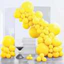 PartyWoo Yellow Balloons 140pcs Different Sizes of 18 12 10 5 Inch Matte Yellow Latex Balloon Arch Kit Garland for Easter Bee Baby Shower Sunflower Birthday Graduation Party Decorations Yellow-Y55