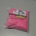 Ultrafun 4 Pairs Soccer Socks Men Youth Kids Cushioned Knee High Team Sports Football Socks (Pink, L)