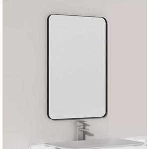 VocalStar Black Metal Framed Bathroom Mirror for Wall, 16 x 24 Inch Rounded Rectangle Matte Black Bathroom Vanity Mirror Farmhouse, 1/4-inch Shatterproof Glass | Ultra-Flush Hanging VocalStar Black Metal Framed Bathroom Mirror for Wall, 16 x 24 Inch Rounded Rectangle Matte Black Bathroom Vanity Mirror Farmhouse, 1/4-inch Shatterproof Glass | Ultra-Flush Hanging