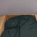 Litanika Queen Comforter Set Dark Emerald Green - 7 Pieces Bed in a Bag Queen Bedding Comforter Sets, Solid Lightweight Bed Set with Comforter, Sheets, Pillowcases & Shams