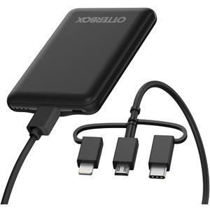OtterBox 3-in-1 Mobile Charging Kit 5k mAh- Black