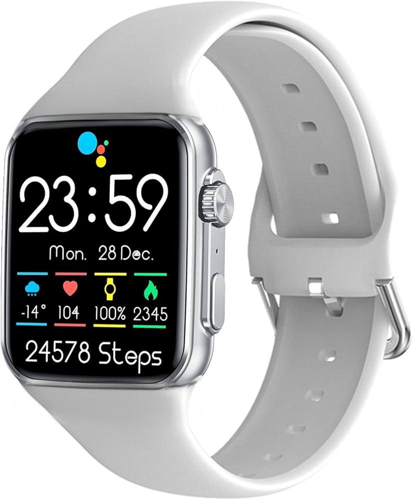 Smart Watch for Men Women 2.09" Smartwatch Fitness Tracker with Sport Modes, Monitor Blood Oxygen, Heart Rate, Sleep and Answer/Make Calls with Ease Compatible iOS Android Phones (White)