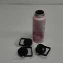 Konokyo 40 oz Insulated Water Bottle Stainless Steel Sport Bottles with 3 Lids, Marble Blossom