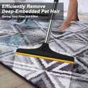 B-Land Carpet Rake for Pet Hair Removal, Reusable Pet Hair Remover with 60 Adjustable Long Handle, Carpet Scraper Dog Cat Hair Remover Tool for Rugs, Mats