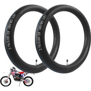 2.75/3.00-19 Heavy Duty Inner Tube, 70/100-19 Inner Tube Replacement, 19 inch Replacement Tire, for Motorcycle, Dirt Bike, Pit Bike and More [Thickened] (2 Pack)