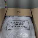 Oudain Chair Slip Covers with Skirt Wedding Long Stretch Spandex Dining Chair Cover Protectors Removable and Washable for Hotel and Wedding Ceremony(White,50 Pieces)