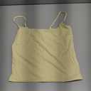 SUUKSESS Women Sexy Square Neck Tank Top Summer Going Out Tops Double Line Sleeveless Basic Cami Shirts (Pale Yellow, M)