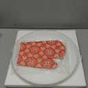 12.4" Turntable Plate Replacement for Panasonic Emerson Frigidaire Oster Toshiba Microwaves, 12 3/8" Glass Cooking Tray with a Glove, Turntable Diameter 12.4 inch (31.5 cm)