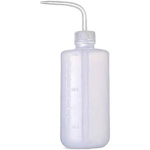 BEADNOVA Irrigation Bottle 500ml 17oz Indoor Plant Watering Can Water Squirt Bottle Plastic Rinse Bottle for Eyelash Extensions Eye Wash Tattoo Lab (1pc)