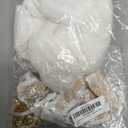 Women 2Pcs Lingerie Set Lace See-Through Sleeveless Camisoles High Waist Long Skirts with Chain Sleepwear (White, L)