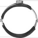 uxcell Adjustable Pipe Bracket Clamp, 2-1/2" (63mm) Wall Ceiling Mount Iron Pipe Strap Support 5pcs