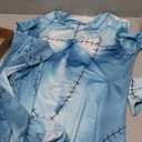 2PCS Christmas Nightmare Costume for Women 3D printed Halloween Cosplay Bodysuit Adults Dress Up Set With Red Wig (X-Large)