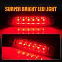 Third 3rd Brake Light LED for 1997-2006 Jeep Wrangler, High Mount Rear Brake Lights Assembly for 97-06 Wrangler TJ, Waterproof Center Cab Lamp Stop Light (RED)